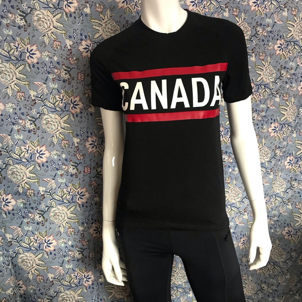 Adidas Prime Tee Youth Size Medium Olympic Games Team Canada Stretch Sport Shirt